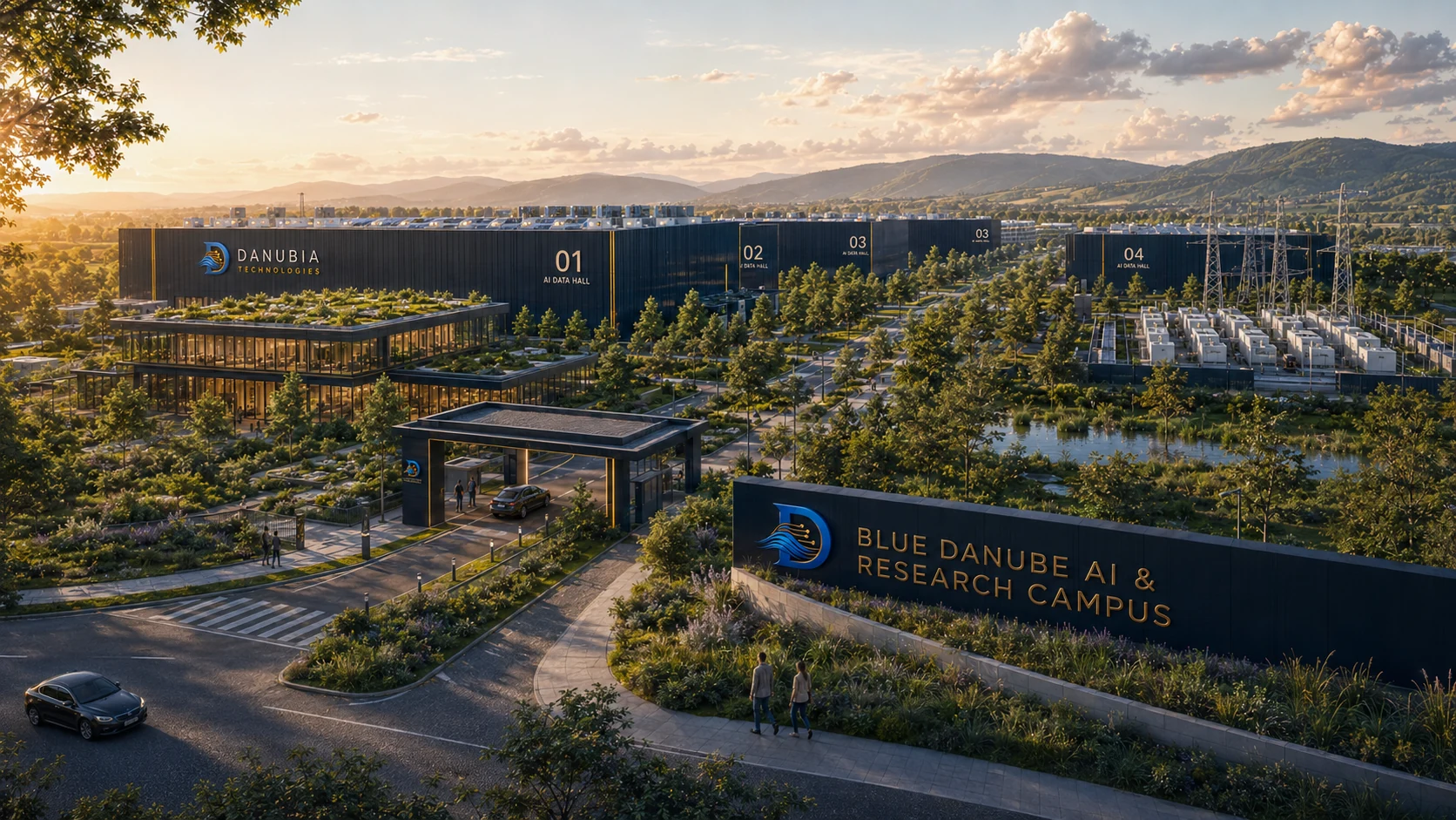 Danubia Technologies AI data center concept